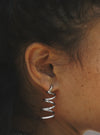 Silver Ribbon Earrings