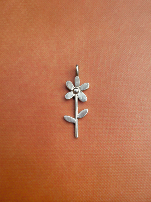 Flower Charm Silver