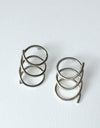 Slinky Earrings in Silver