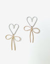 Heart and Bow Earrings