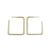 Simple Square Hoop Lg SS